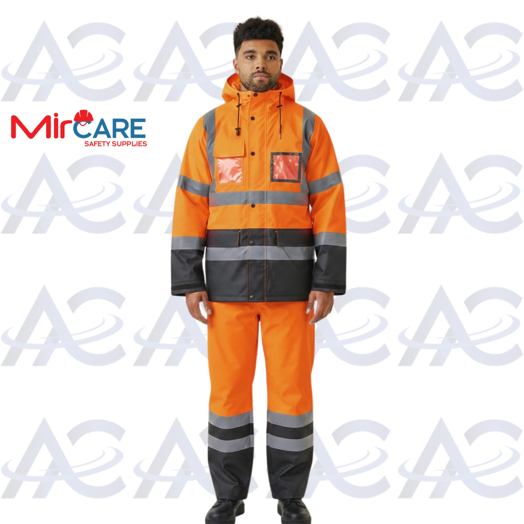 Reflective Rain Outfit - Yellow x Orange