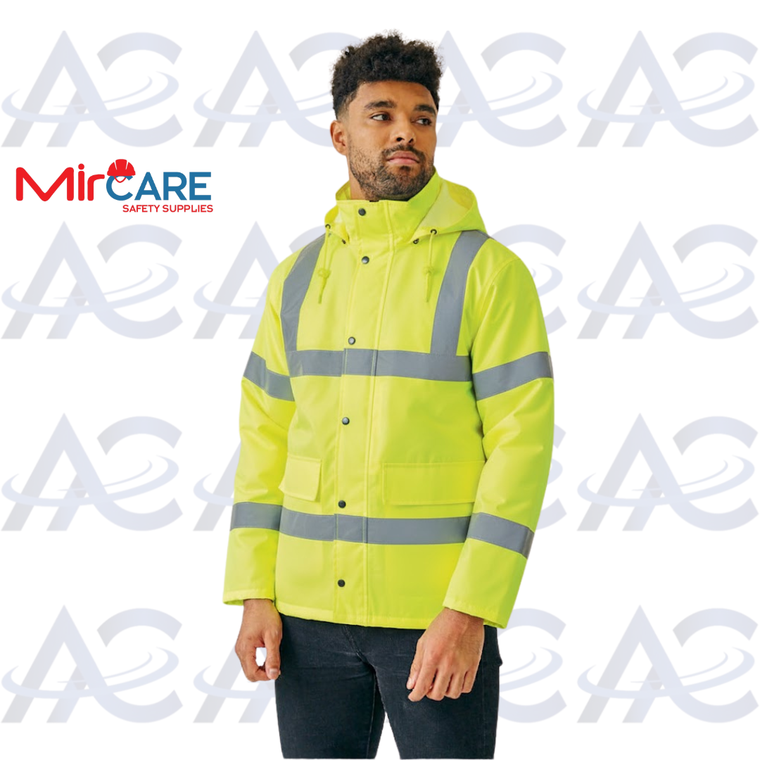 Reflective Rain Jacket - Yellow