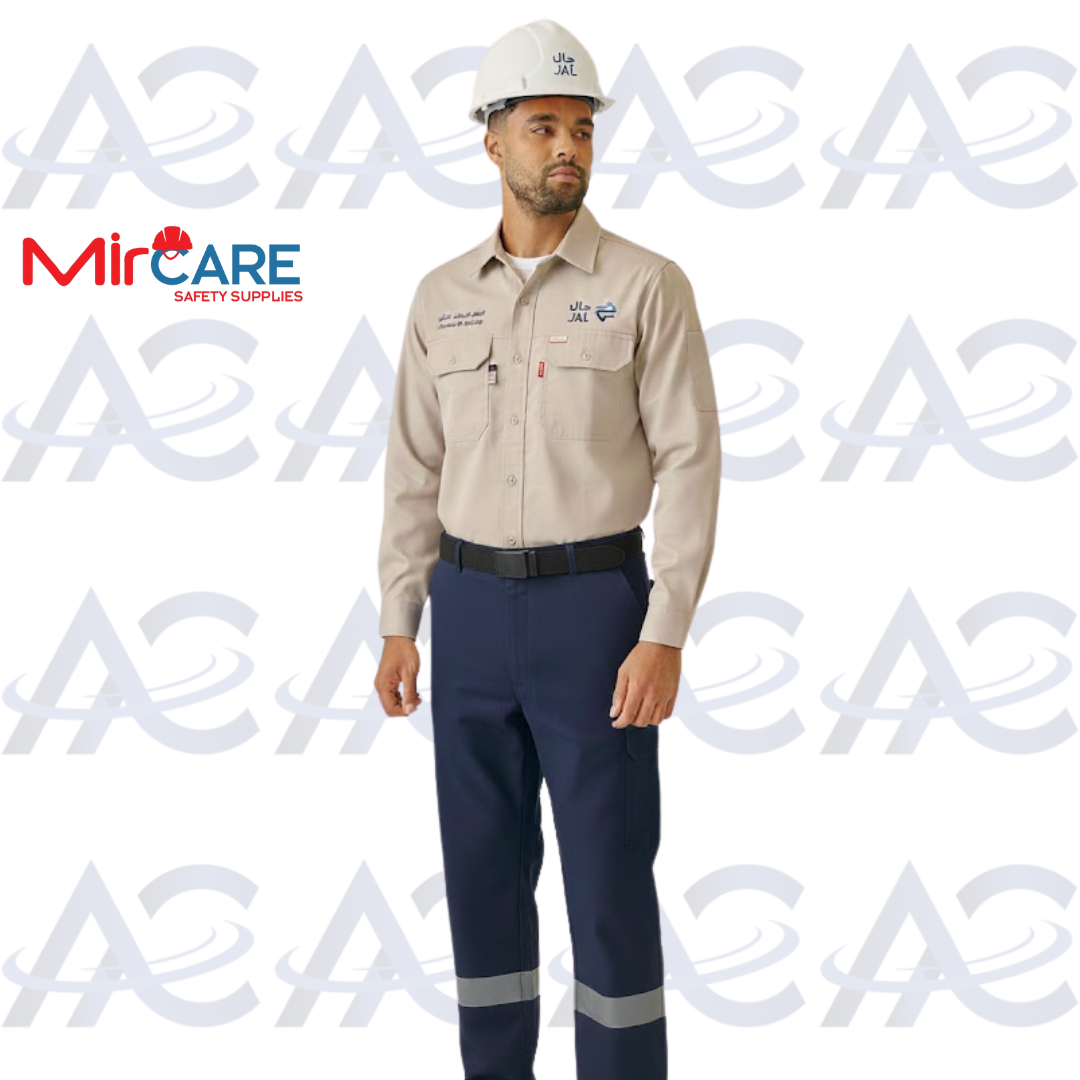 Fire Rated Uniform - Beige x Navy