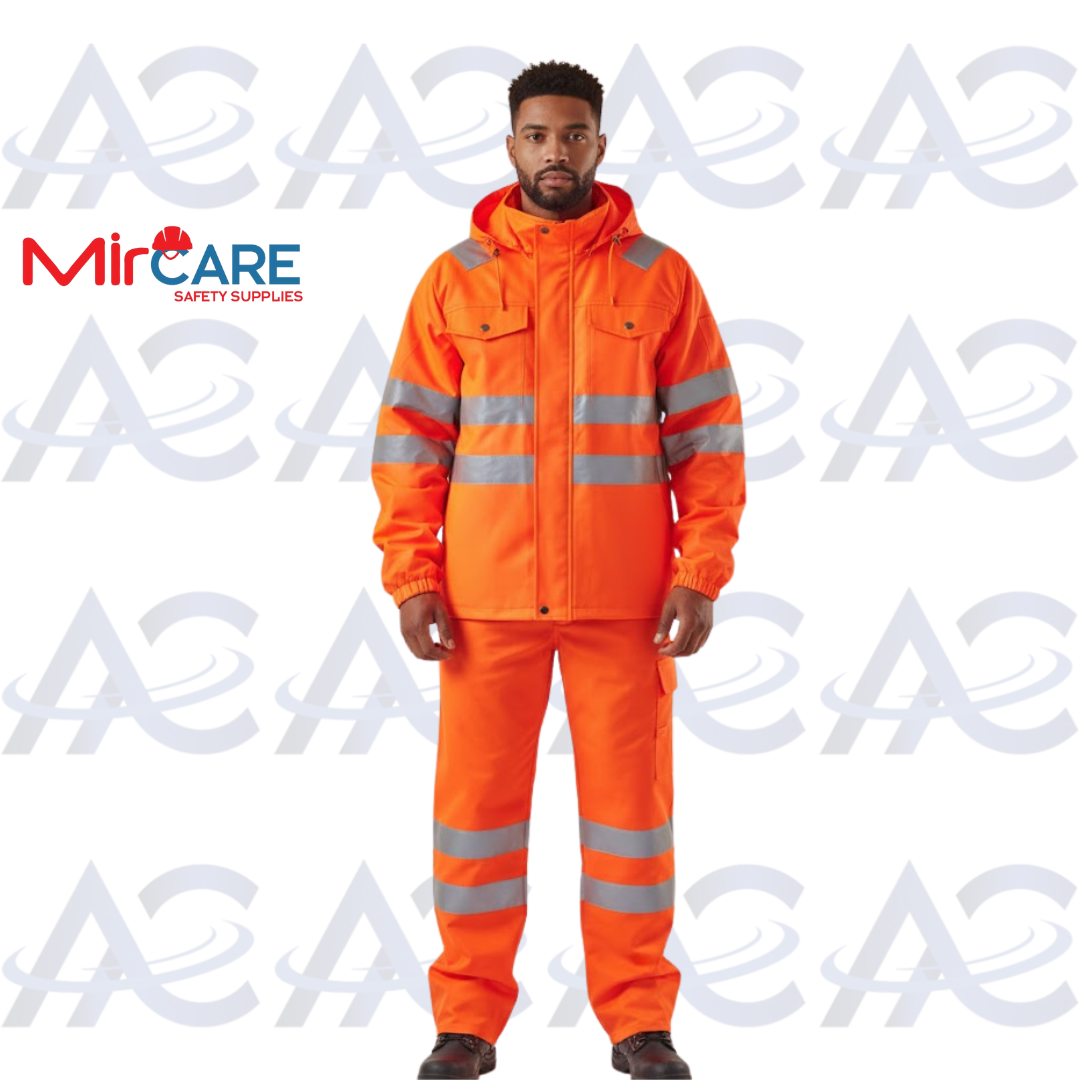 Reflective Rain Outfit - Orange