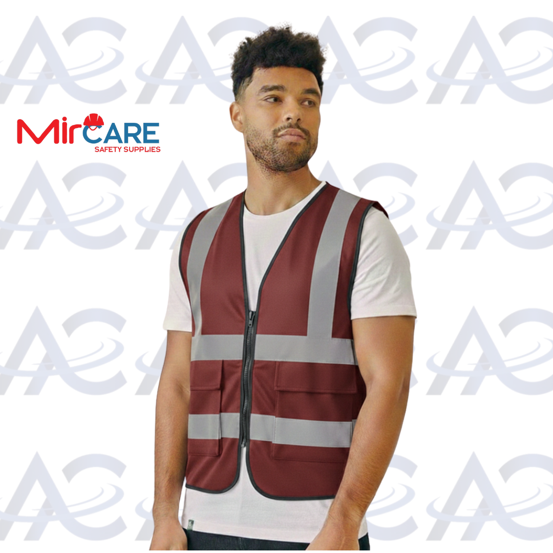 2 Pocket Safety Vest - Red