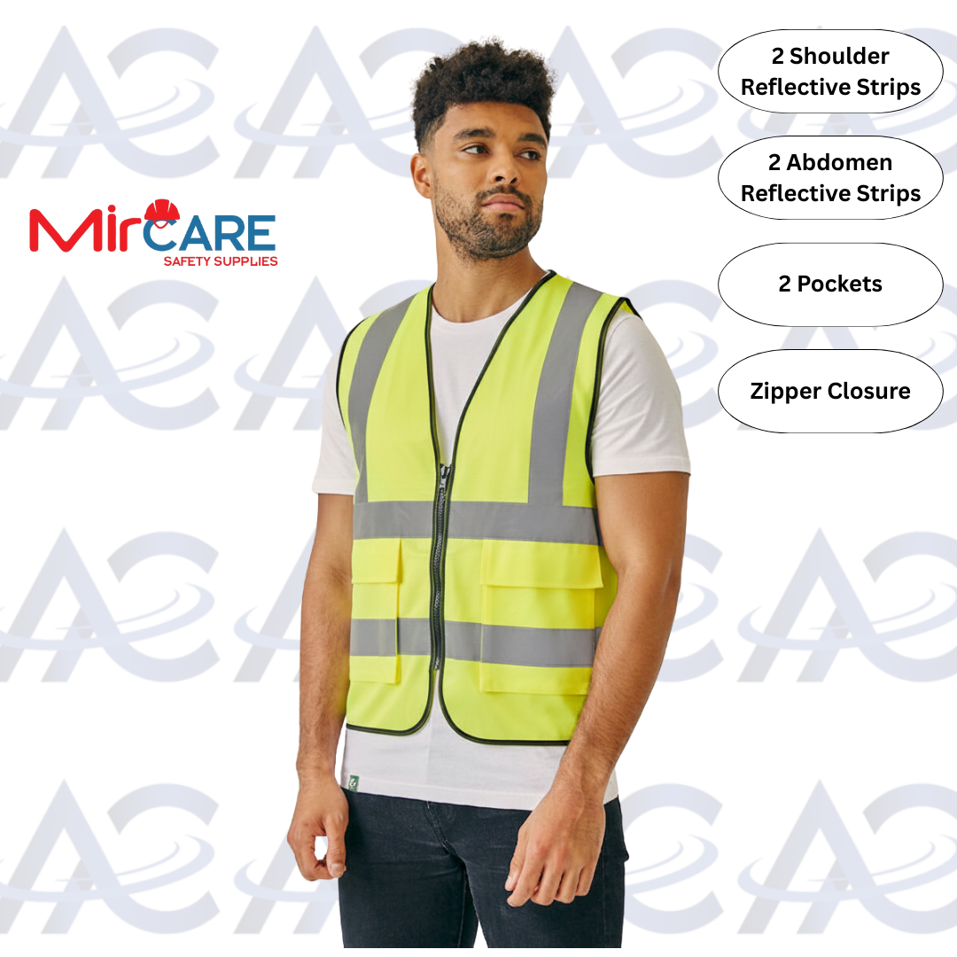 2 Pocket Safety Vest - Yellow