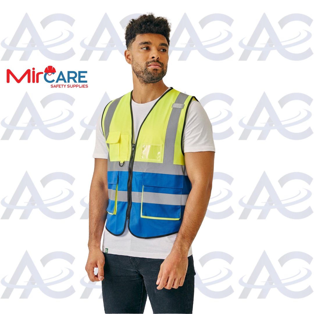 Two-Color Safety Vest - Yellow Blue